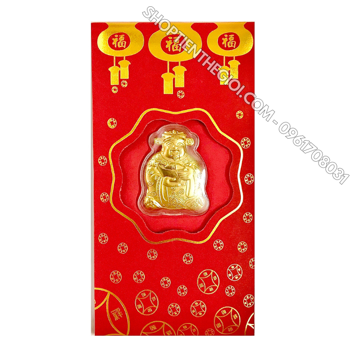 Combo 3 Món Quà May Mắn THẦN TÀI mạ vàng - SP005528